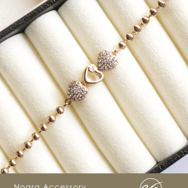 دستبند طرح قلب ژوپینگ