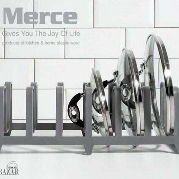 استند بشقاب پلاستیکی و درب قابلمه مرسه